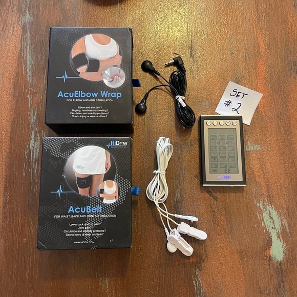 NWT HIDOW Massage Tens AcuElbow Wrap + Acubelt for Legs - Picture 8 of 8